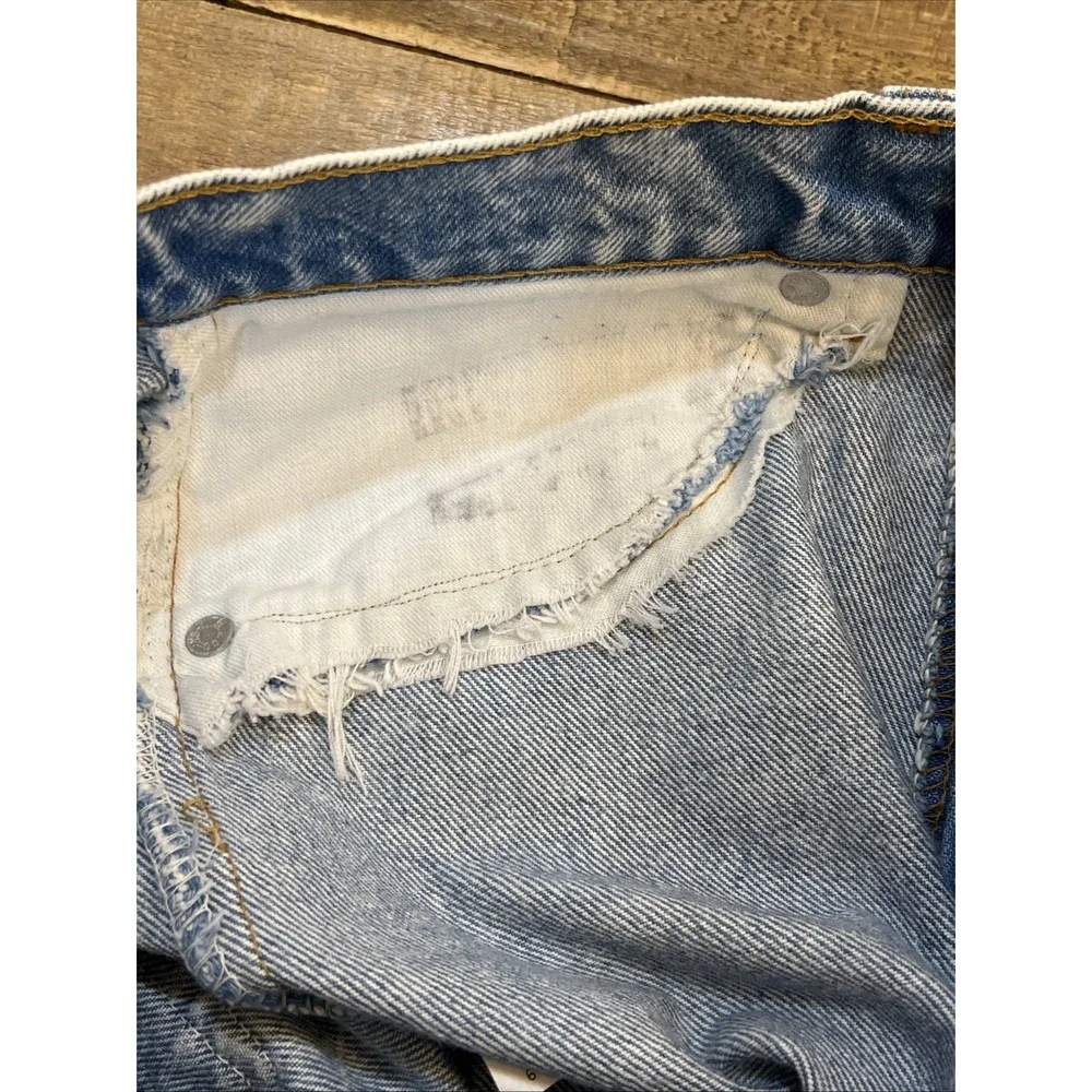 Levis 505 Jeans Mens 30x32 (29x30.5) Acid Wash Vintage 80/90's USA red tab Read!